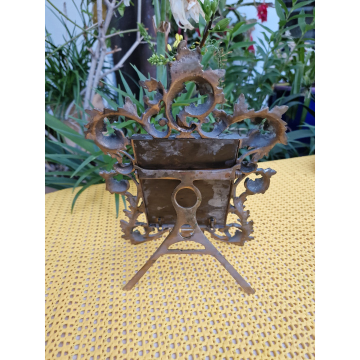 Cornice da Tavolo in Bronzo Antico 1920 Stile Liberty