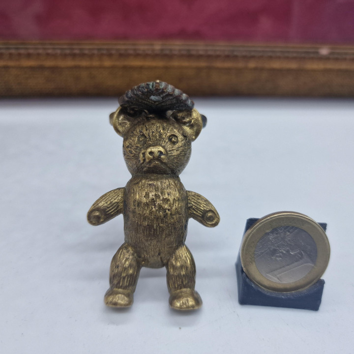 Aldrava Vintage Urso de Peluche Latão ADH | Ferragem Antiga