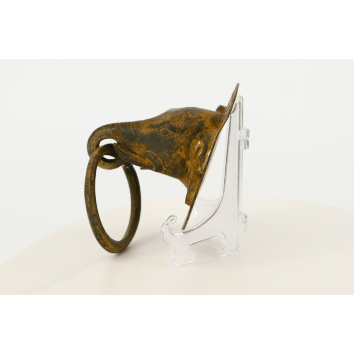 Heurtoir Éléphant en Bronze Vintage - Indonésie 1970