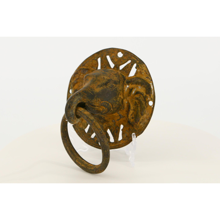 Heurtoir Éléphant en Bronze Vintage - Indonésie 1970