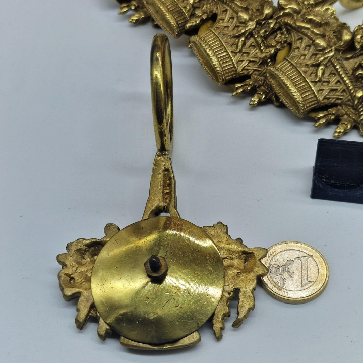 Anilla de Cortina de Bronce Años 50 — Estilo Luis XV