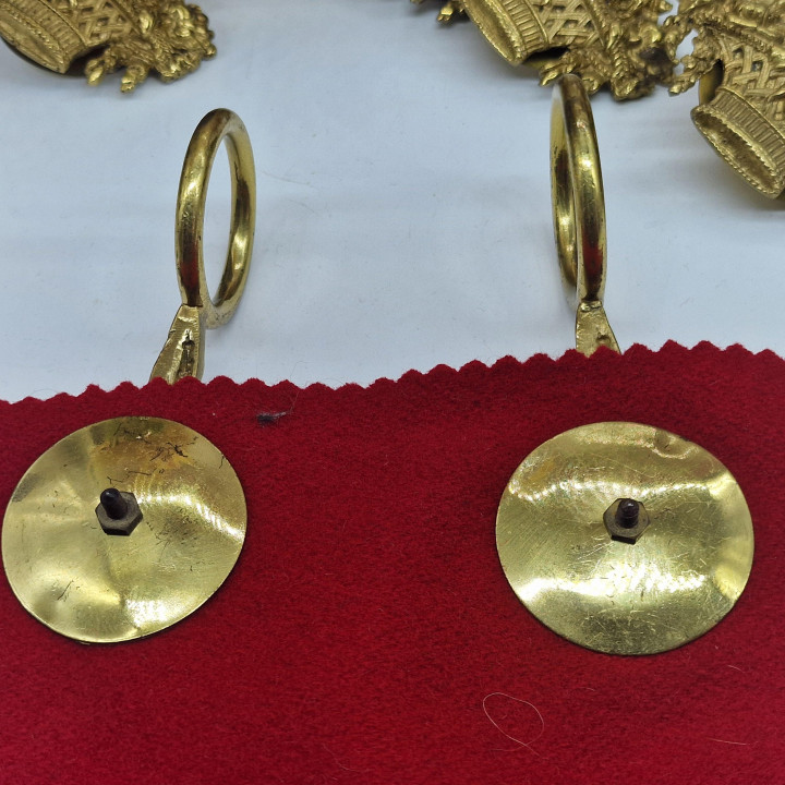 Anilla de Cortina de Bronce Años 50 — Estilo Luis XV