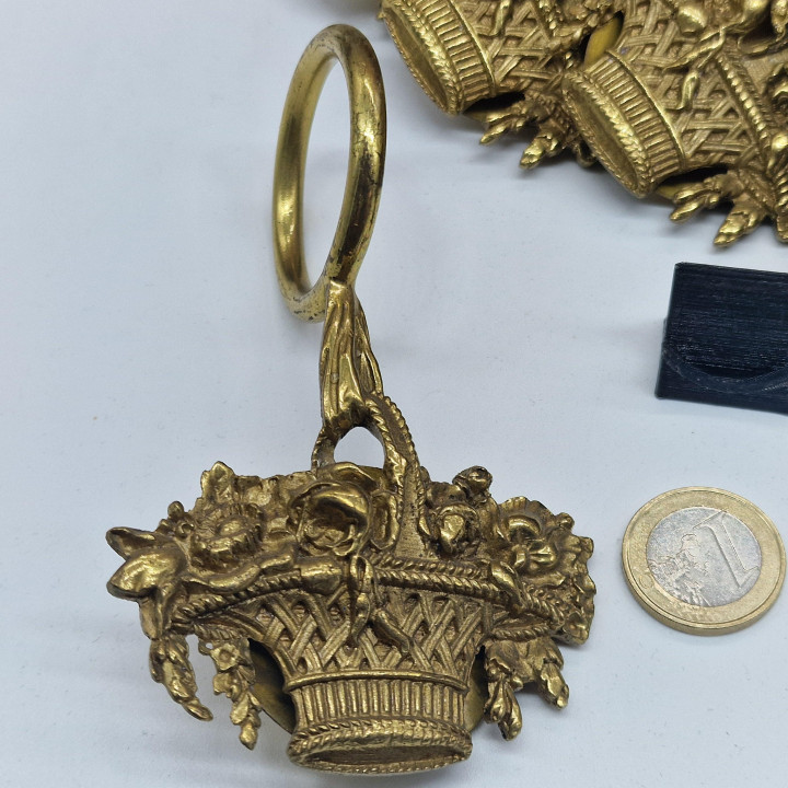 Vorhangring aus Bronze 1950er — Louis-XV-Stil