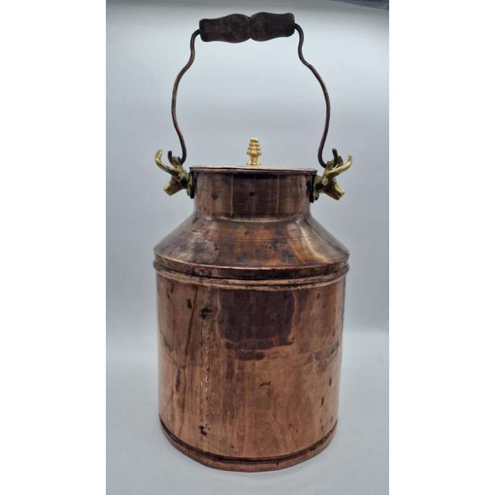 Pot à Lait en Cuivre 1940 - Objet d'Art Populaire Vintage