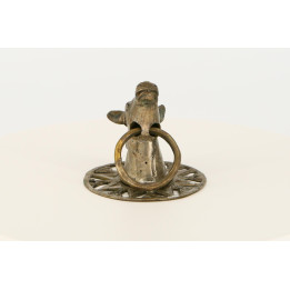 Vintage Bronze Horse Head Door Knocker - Indonesia 1970s