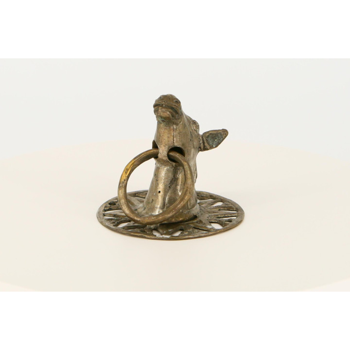 Aldrava de Bronze Cabeça de Cavalo Vintage - Indonésia 1970