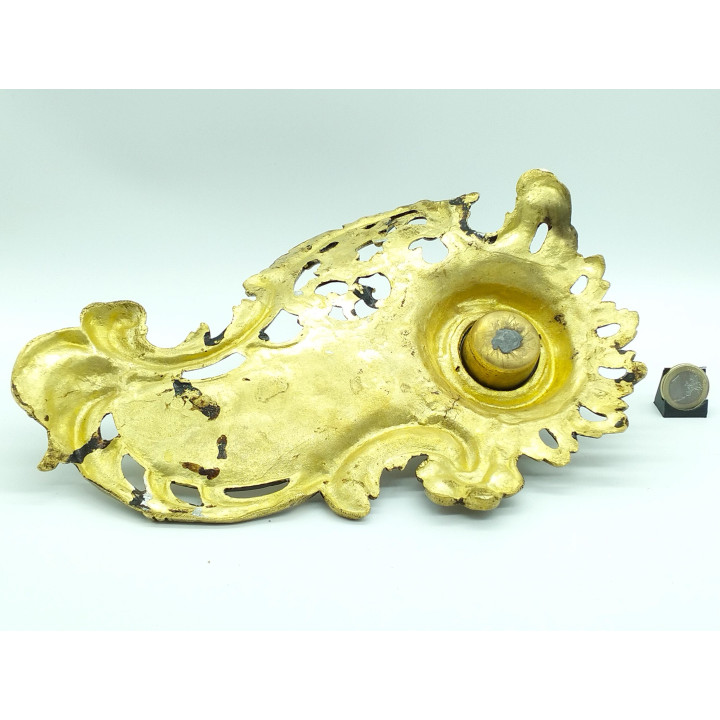 Tintero de Bronce Dorado Estilo Rococó Siglo XIX