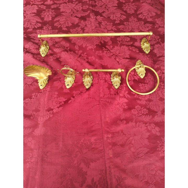 Set de Accesorios de Baño Latón Macizo Años 50