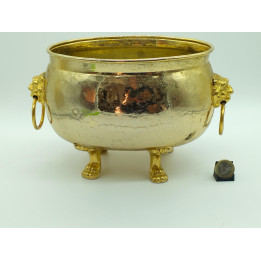 Cache-pot Néoclassique en Laiton (1930) - Style Empire Antique