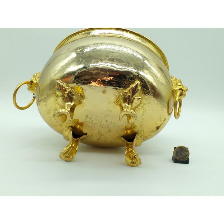 Vaso Neoclássico em Latão (1930) - Cache-pot Antigo