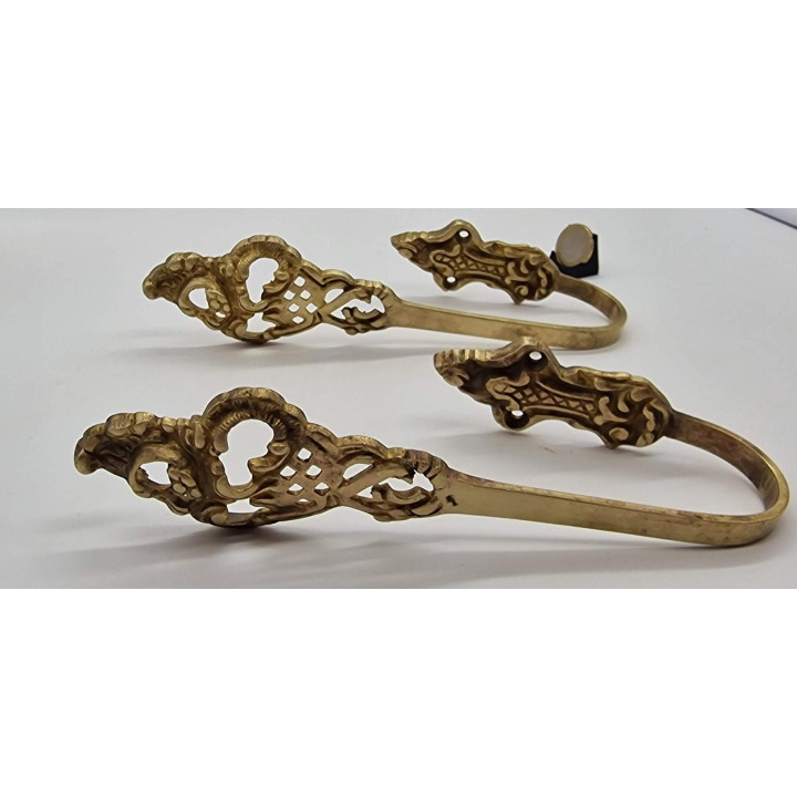 Embrasses à rideaux en laiton, vers 1910, Style Empire