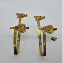 Antike Vorhanghalter Messing Louis XV