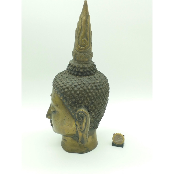 Busto di Buddha in Bronzo - Stile Ayutthaya