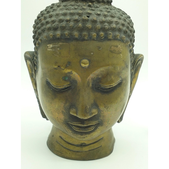 ブロンズ像 仏陀の胸像 アユタヤ様式 (タイ)