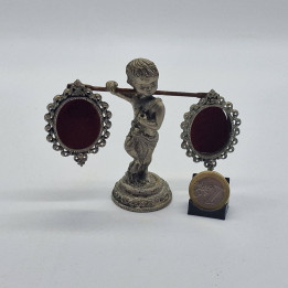 Cadre Photo Double Miniature Français 1950