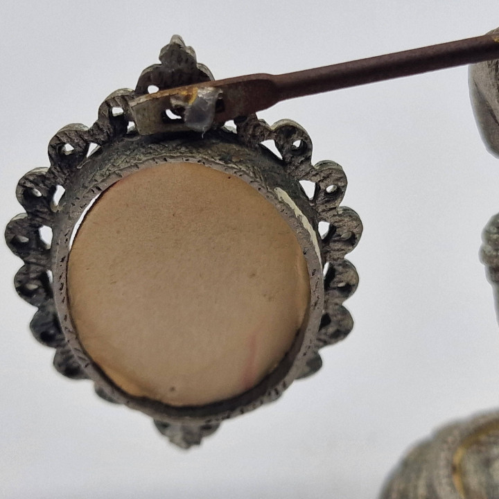 Cadre Photo Double Miniature Français 1950