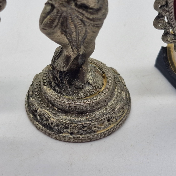 Marco de Fotos Doble Francés Años 50 | Miniatura Metal