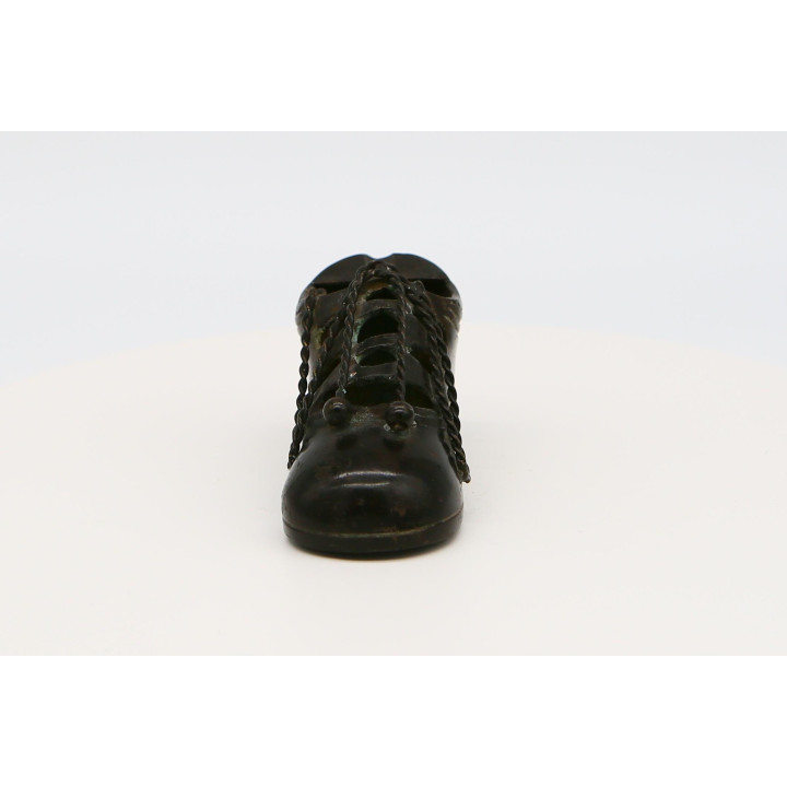 Zapato Victoriano de Metal Fundido - Decoración Vintage 1950