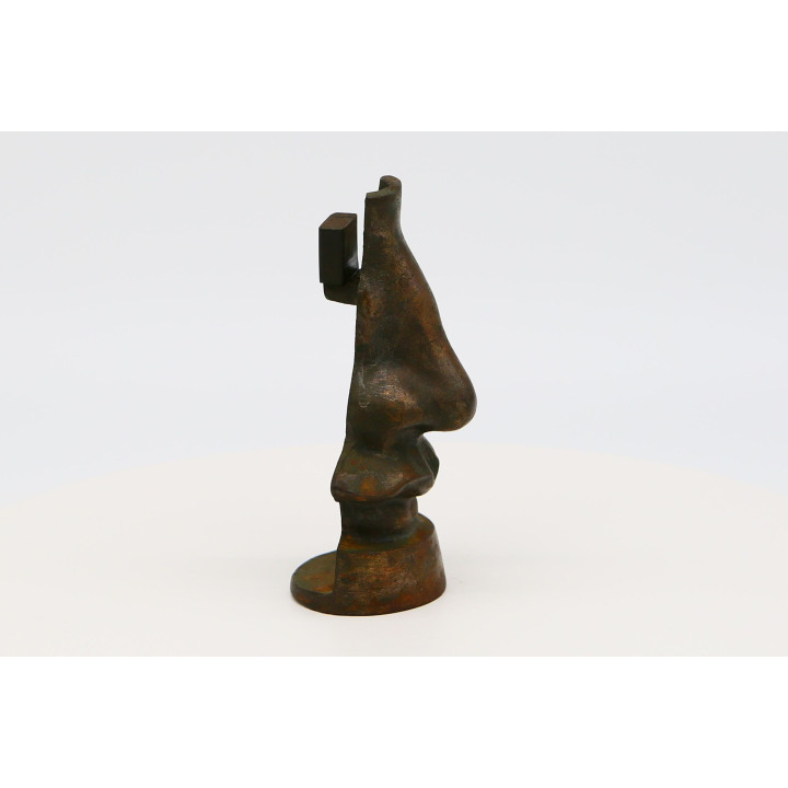 Portaocchiali Vintage in Metallo Naso e Baffi
