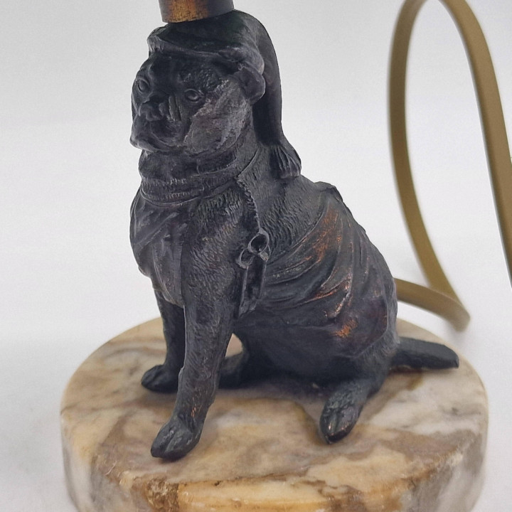 Vintage Mops Tischlampe 1960er | Mid-Century Kitsch