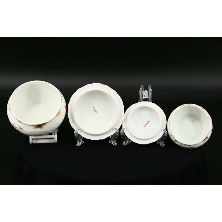Antiek Limoges Porseleinen Toiletoppervlak Set, 7-delig, 1900