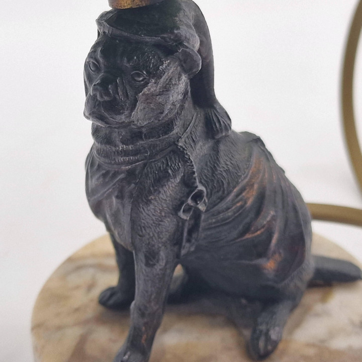 Vintage 1960s Pug Dog Table Lamp | Mid-Century Kitsch