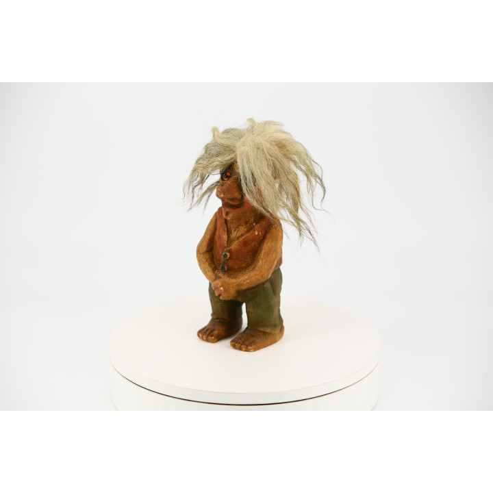 Figura Troll Ny Form Noruega Años 80 Hecha a Mano