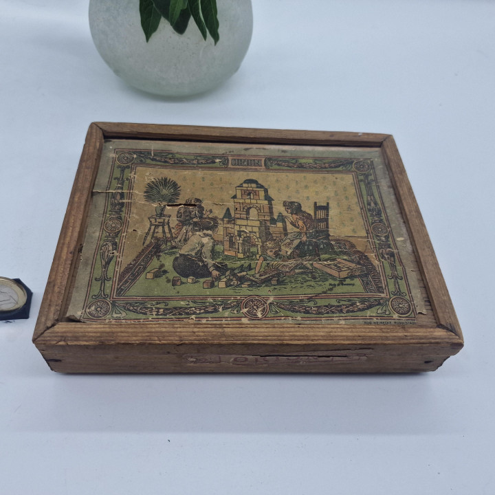 Antique Orion Stone Building Set August Meinecke c. 1900