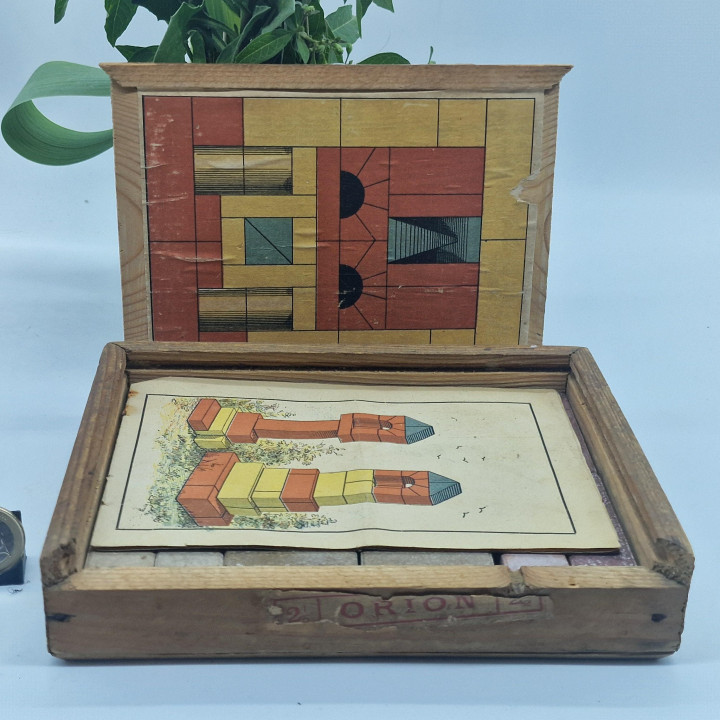Jeu de Construction en Pierre Orion August Meinecke c. 1900