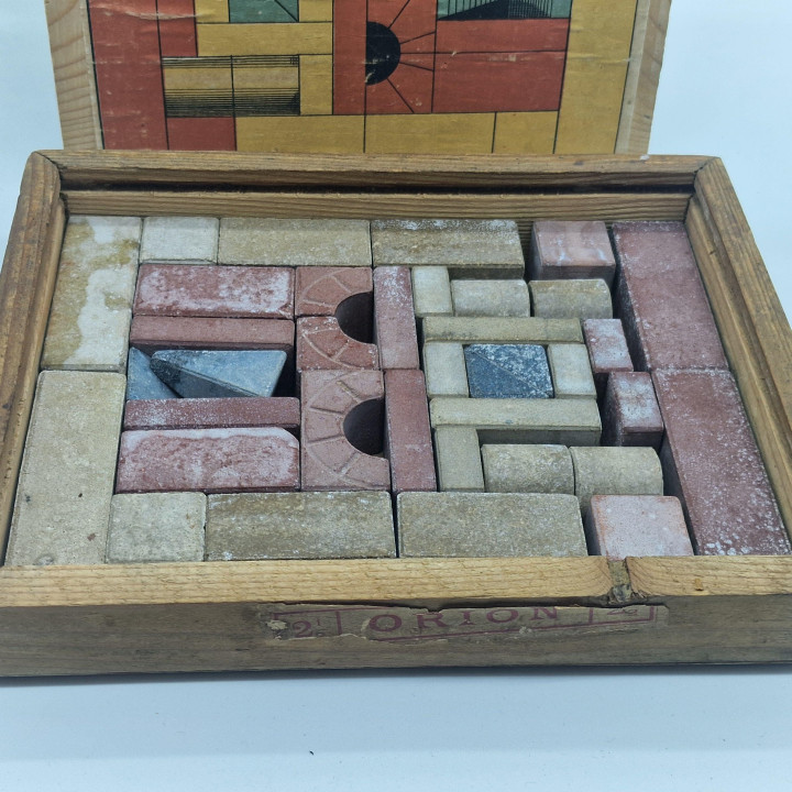 Antico Set di Costruzioni Orion August Meinecke 1890-1910