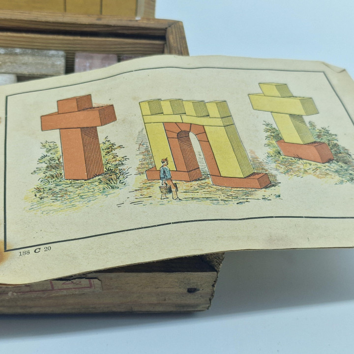 Antico Set di Costruzioni Orion August Meinecke 1890-1910