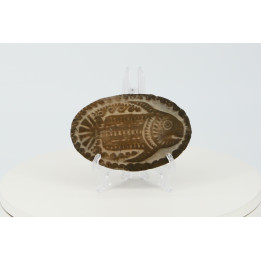 Sello Pintadera Precolombina Pez | Cerámica Artesanal