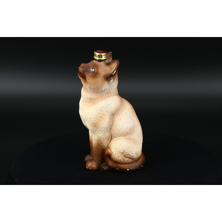 シャム猫のミニチュアボトル - スペイン製陶器 1990年代