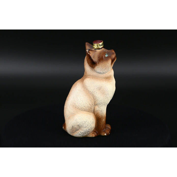 Bottiglia Miniatura Gatto Siamese - Ceramica Spagna 1990