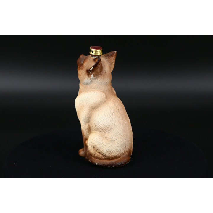 Miniaturflasche Siamkatze - Spanische Keramik 1990er