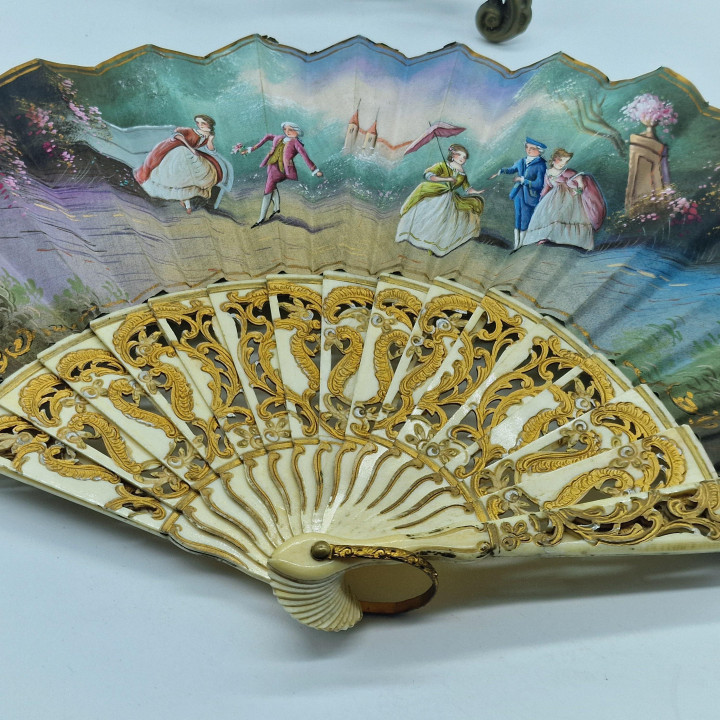 Ventaglio antico spagnolo L. Casamayor 1910
