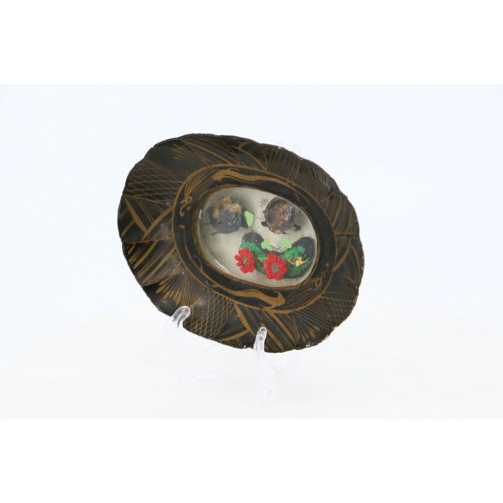 Antyczny talerz kinetyczny z papier-mâché, 1900-1909