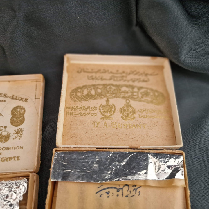 ヴィンテージ・エジプト製シガレット箱3点セット (1905-1930)