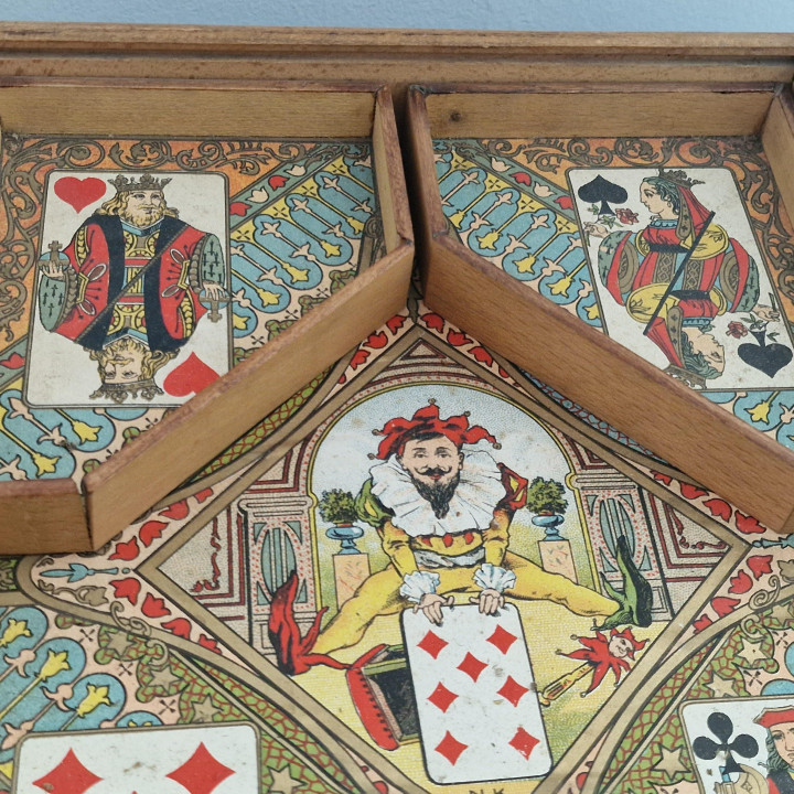 Jeu Ancien Le Nain Jaune N.K. Atlas vers 1900