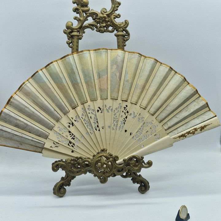 Leque Espanhol Antigo J. Ramon (1900)