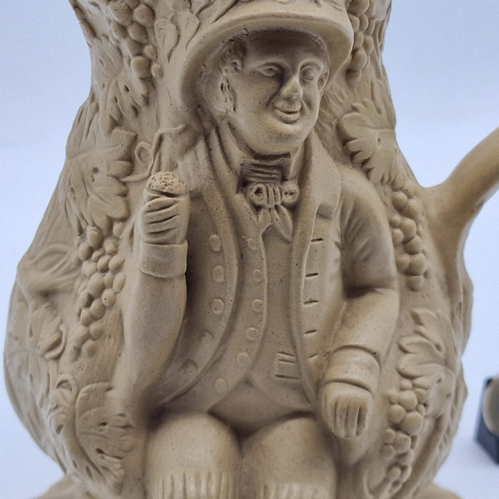 Victorian Tam O’Shanter Stoneware Jug, c. 1860-1880