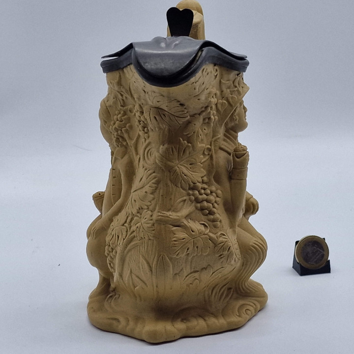 Victorian Tam O’Shanter Stoneware Jug, c. 1860-1880