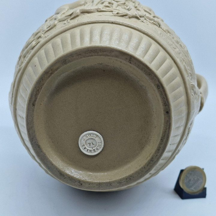 Staffordshire Kan Imperial Stone Turner Reliëf 1870