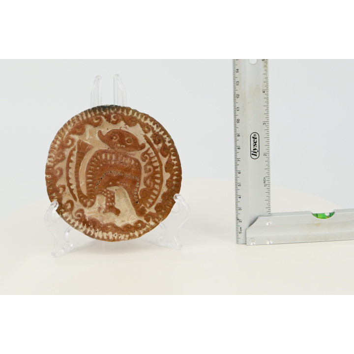Vintage Mesoamerican Ceramic Stamp - Monkey Design Pintadera