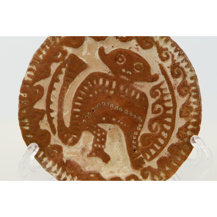 Carimbo de Cerâmica Mesoamericano - Pintadera Vintage Macaco