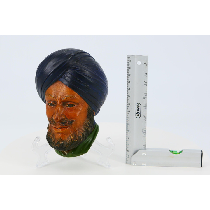 Scultura da Parete Bossons 'Sikh' Vintage 1966