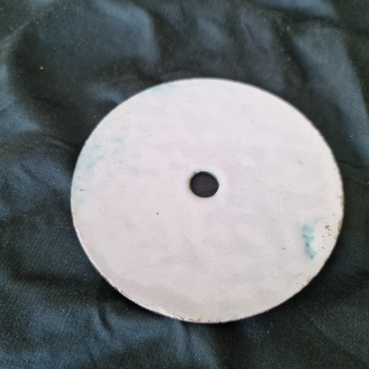 Cadran d'Horloge Ancien en Émail XIXe - 9,7 cm