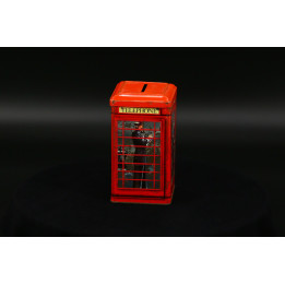Vintage Ian Logan British Phone Box Tin Money Box 1980s