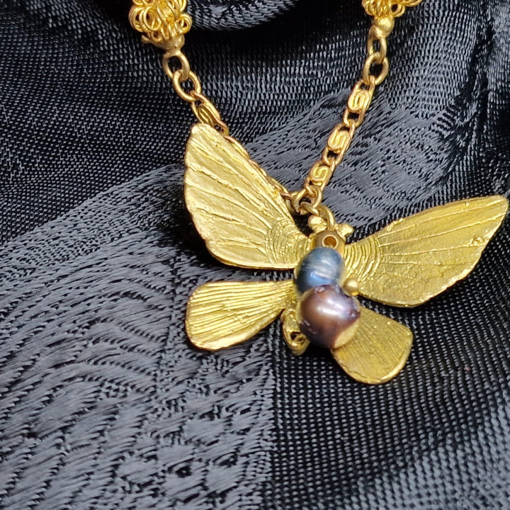 Vintage 1980s Art Nouveau Revival Necklace