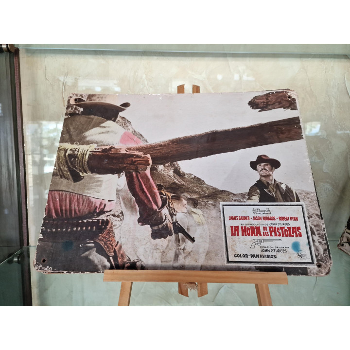 7 Carteles Metálicos de Cine Vintage España 1960